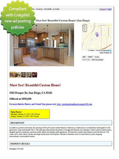Craigslist Ad Generator Updated to Comply With Craigslist New Posting Rules