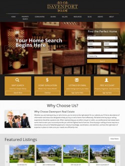 Semi Custom Real Estate Website - Design 8