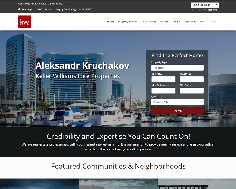 Aleksandr Kruchakov, Keller Williams Elite Properties